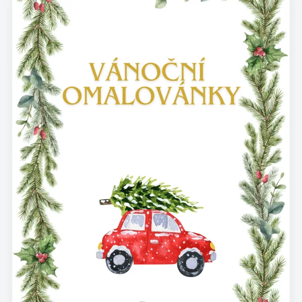Vánoce - omalovánky 1