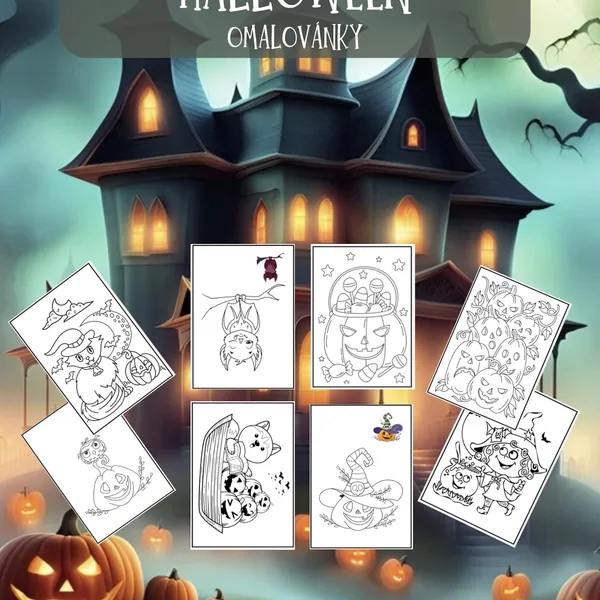 HALLOWEEN - omalovánky 1
