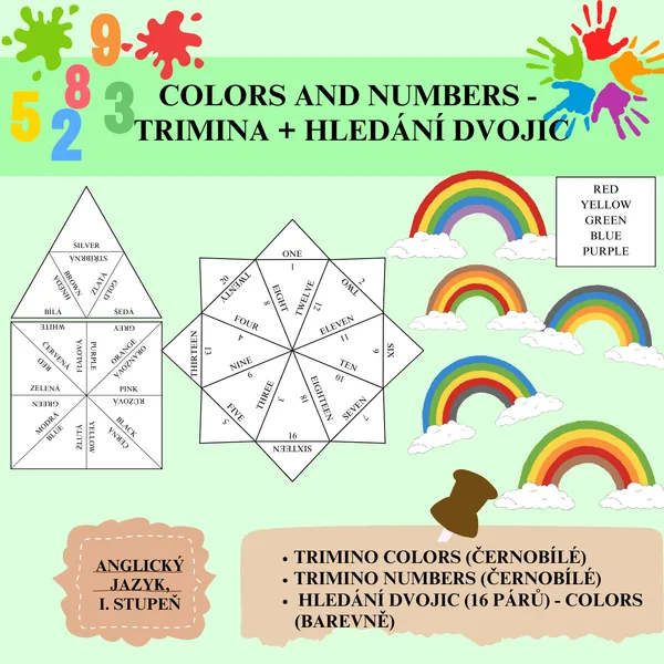 Colors and numbers - trimina + hledání dvojic 1