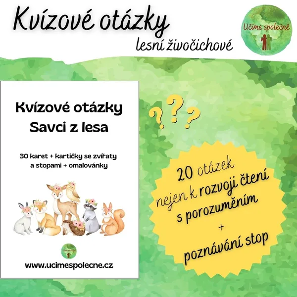 Kvízové otázky - lesní živočichové 1