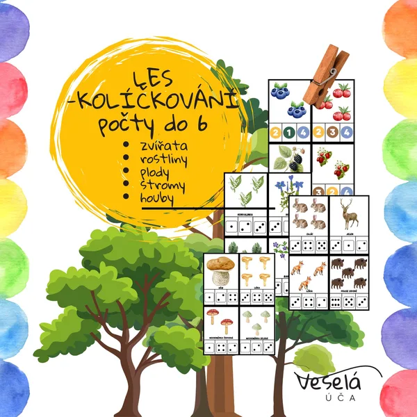 LES- kolíčkování, počty do 6 1