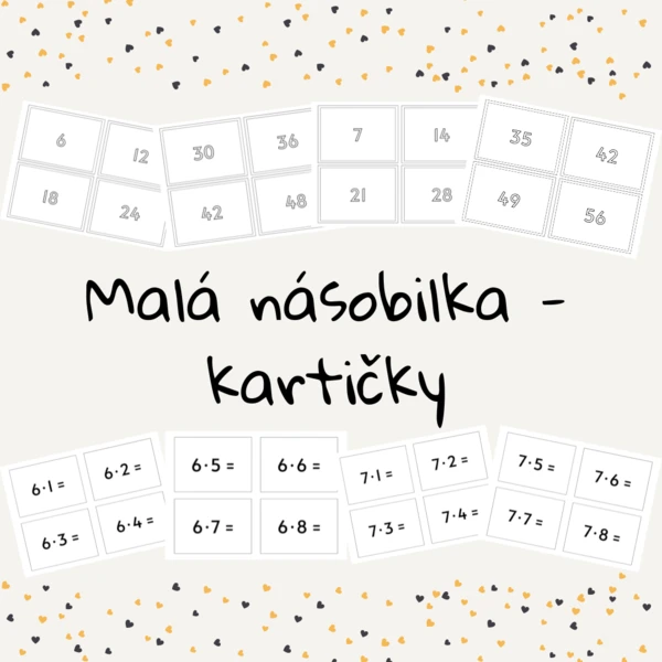 Malá násobilka - kartičky 1