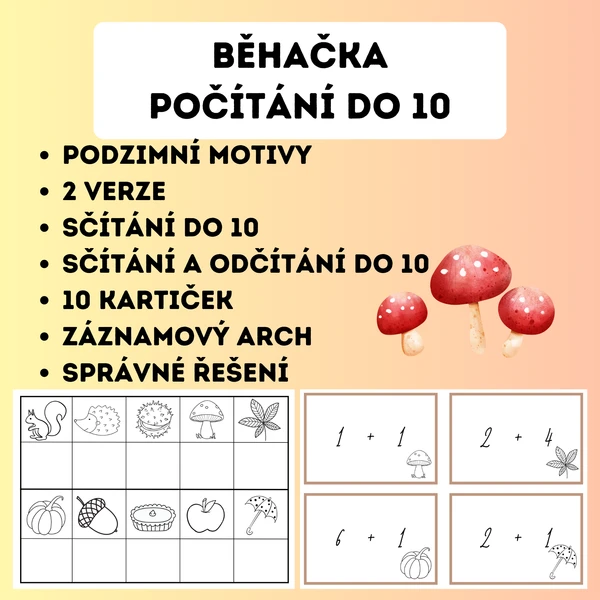 Běhačka - počítání do 10 1