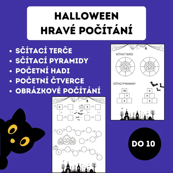 Haloween - zábavné počítání do 10 1