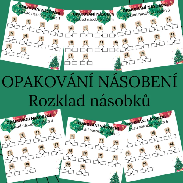 OPAKOVÁNÍ NÁSOBENÍ - Rozklad násobků  1