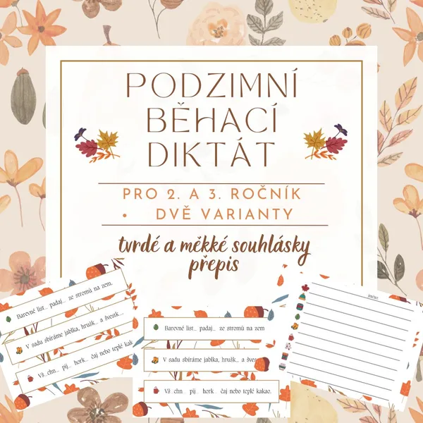 Podzimní běhací diktát 1