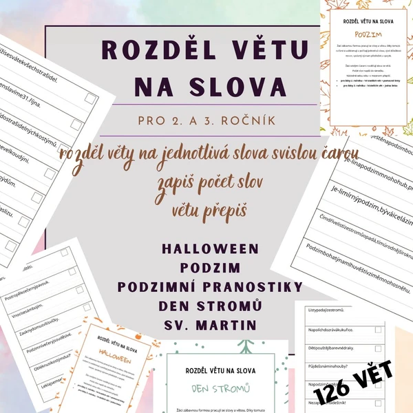 Rozděl větu na slova 1