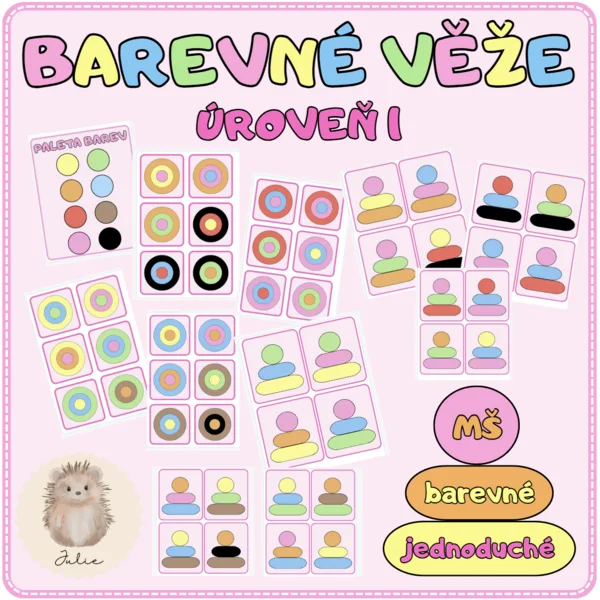 BAREVNÉ VĚŽE - úroveň 1 1