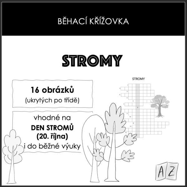 Běhací křížovka - stromy 1