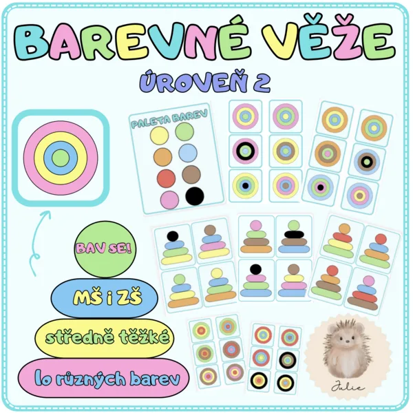BAREVNÉ VĚŽE - úroveň 2 1