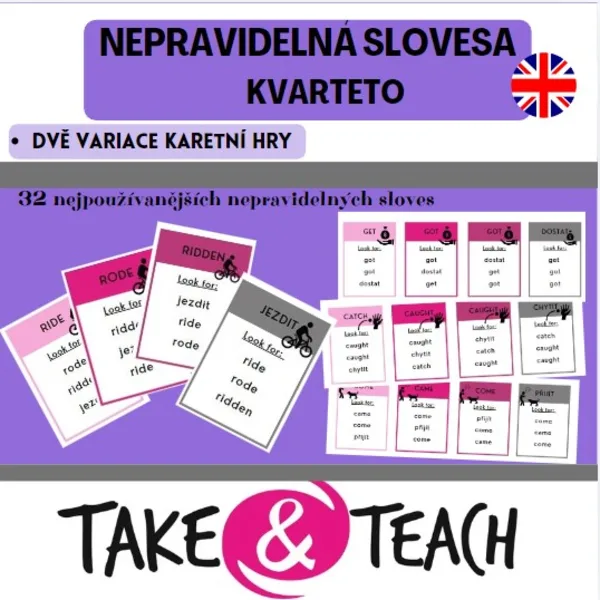 NEPRAVIDELNÁ SLOVESA - KVARTETO 1
