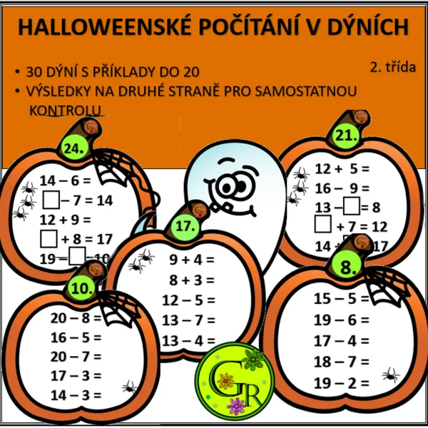 HALLOWEENSKÉ POČÍTÁNÍ V DÝNÍCH - 2. třída 1