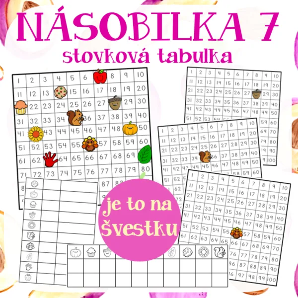 Násobilka 7 - stovková tabulka 1