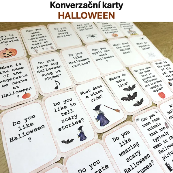 Konverzační karty - Halloween 1