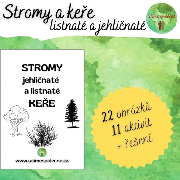 Stromy (listnaté i jehličnaté) a keře 1