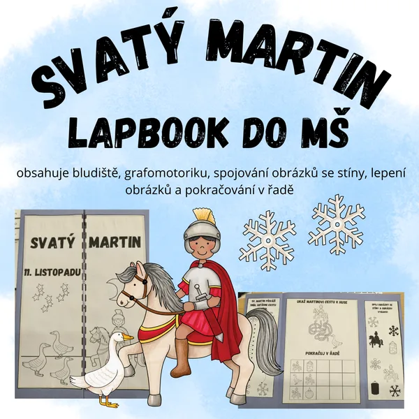 Svatý Martin - lapbook do MŠ 1