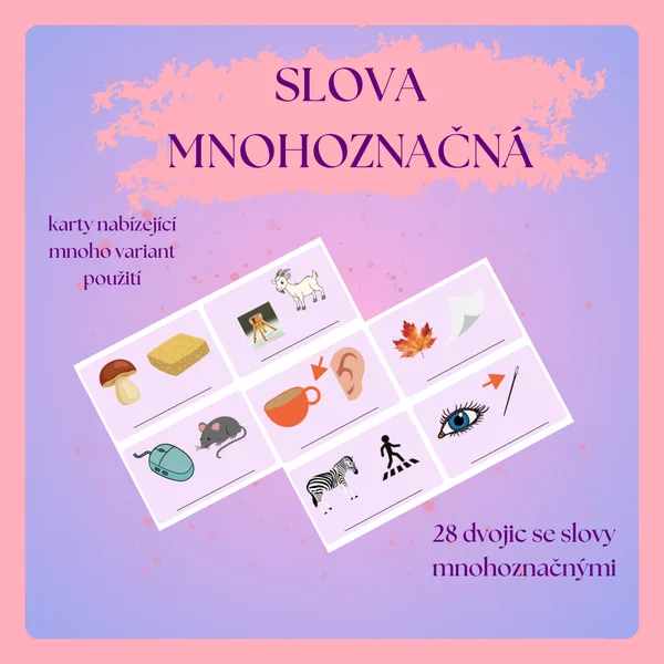 SLOVA MNOHOZNAČNÁ 1