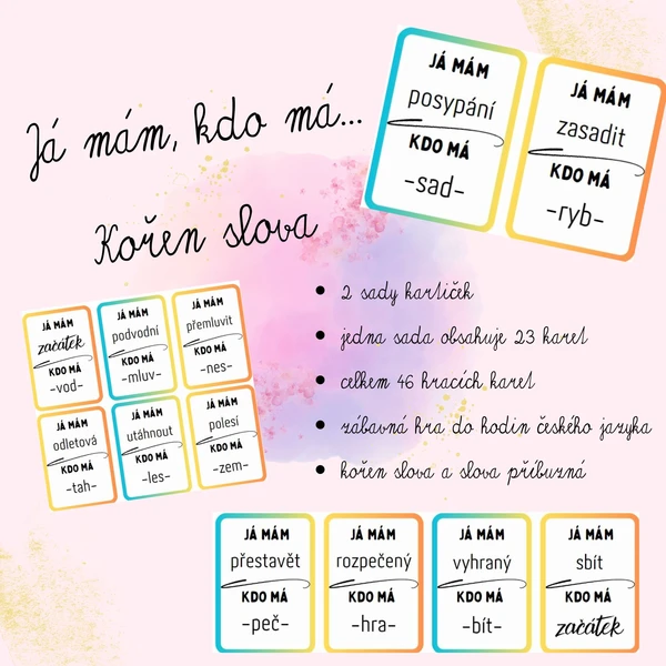 Kořen slova - Já mám, kdo má 1