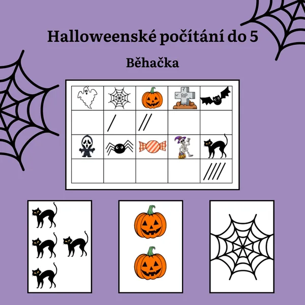 Halloweenské počítání do 5 1