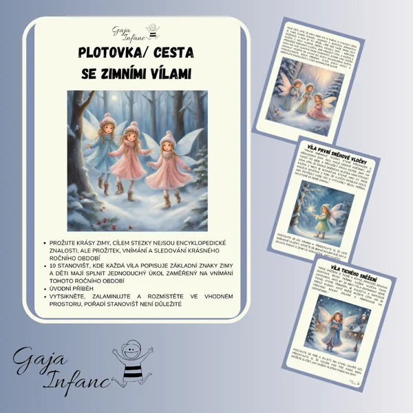 Plotovka/cesta se zimními vílami 1