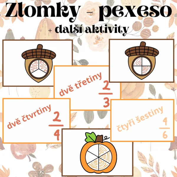 Zlomky - pexeso 1