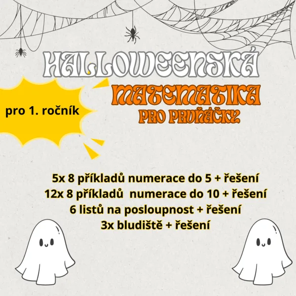 HALLOWEENSKÁ MATEMATIKA PRO PRVŇÁČKY 1