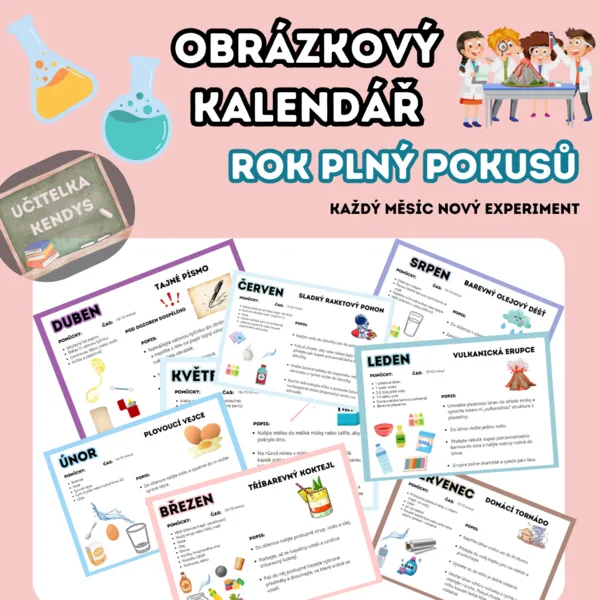Obrázkový kalendář - rok plný pokusů 1