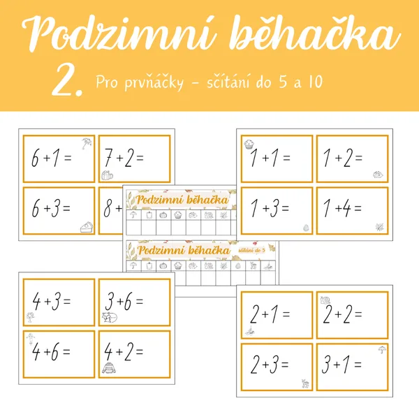2.Podzimní běhačka - sčítání do 5 a 10 1