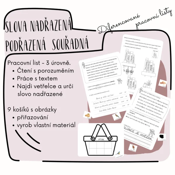 Slova nadřazená, podřazená a souřadná 1