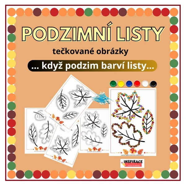 Puntíkaté PODZIMNÍ tečkování 🍂🍁🍃 1