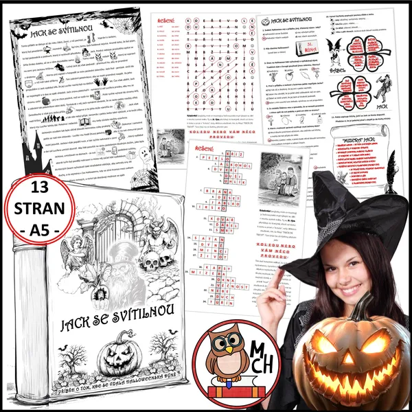 HALLOWEEN: Jack se svítilnou (mini knížka, PL, prezentace) 1