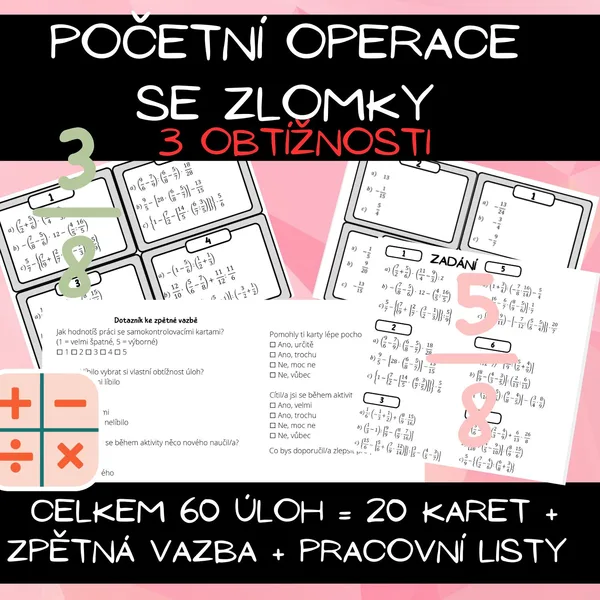 Početní operace se zlomky 1