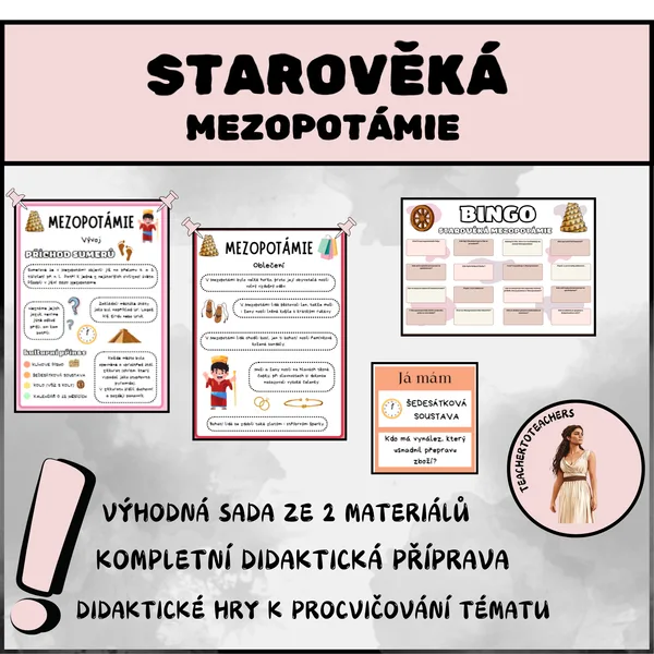 MEZOPOTÁMIE - výhodná sada (příprava, pracovní listy, didaktické hry) 1