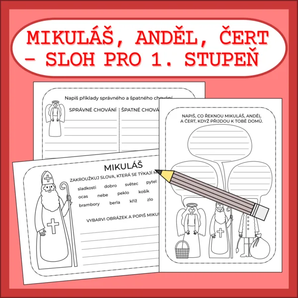 MIKULÁŠ, ANDĚL, ČERT - SLOH PRO 1. STUPEŇ 1
