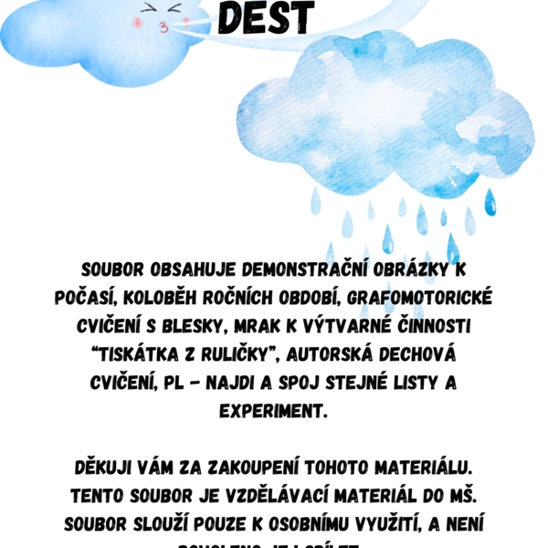 Počasí - co umí vítr a déšť 1