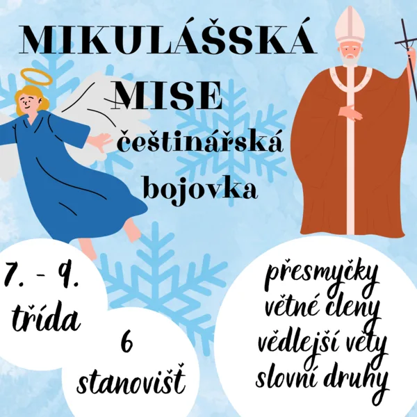 Mikulášská mise - češtinářská bojovka 1