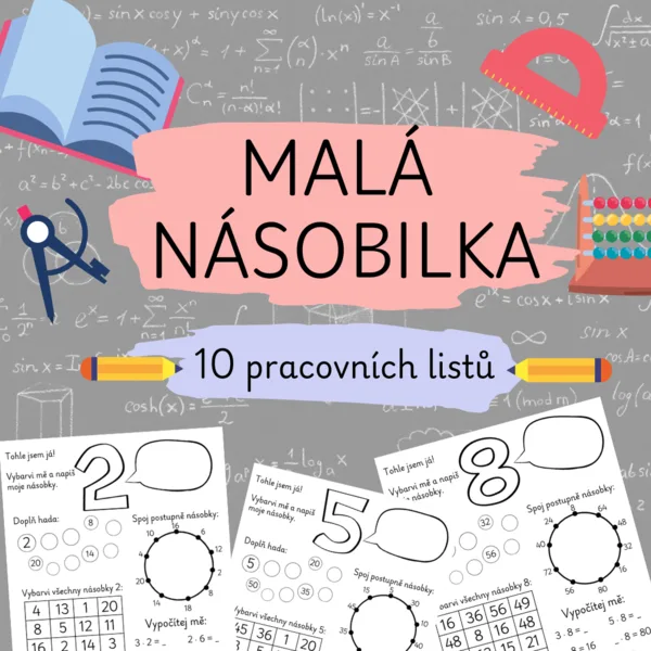 Malá násobilka - pracovní listy  1