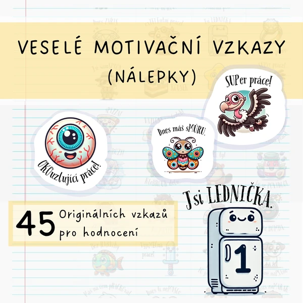 Veselé vzkazy (nálepky) 1