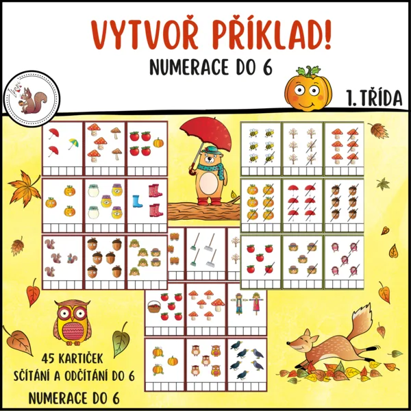 Vytvoř příklad - Numerace do 6 1