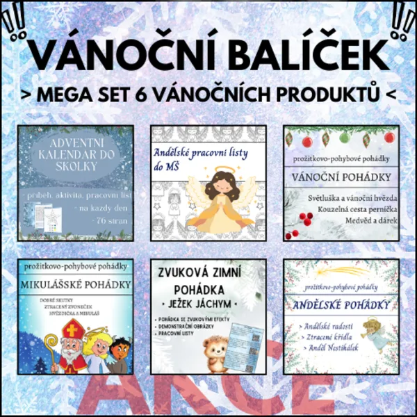 VÁNOČNÍ BALÍČEK - set 6 vánočních produktů! 1