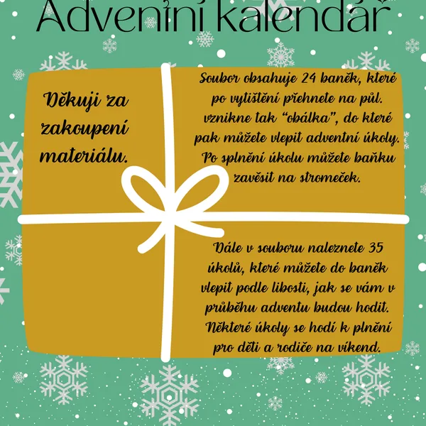 Adventní kalendář s úkoly 1