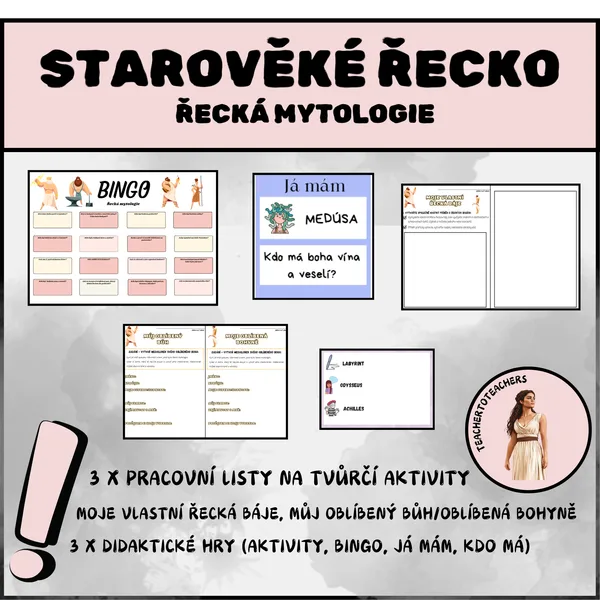 ŘECKÁ MYTOLOGIE - DIDAKTICKÉ HRY 1