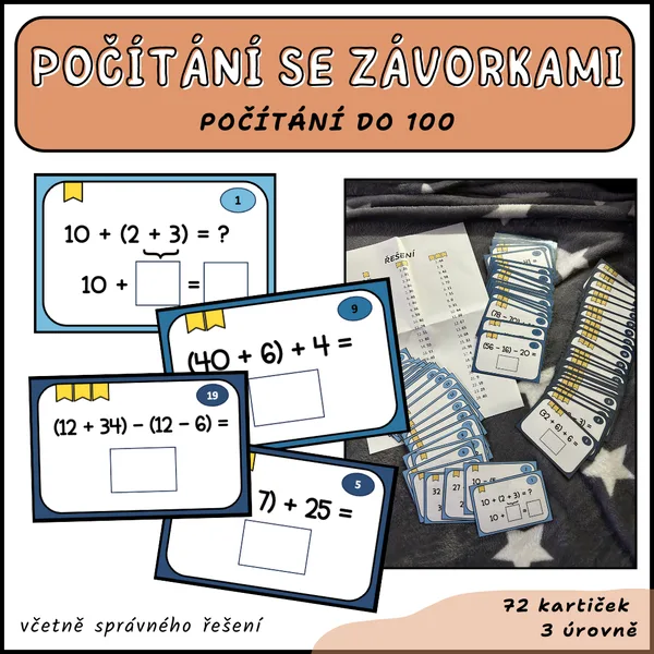 Počítání se závorkami do 100 1