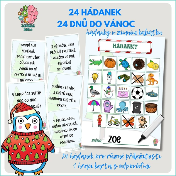 24 hádanek - 24 dnů do Vánoc 1