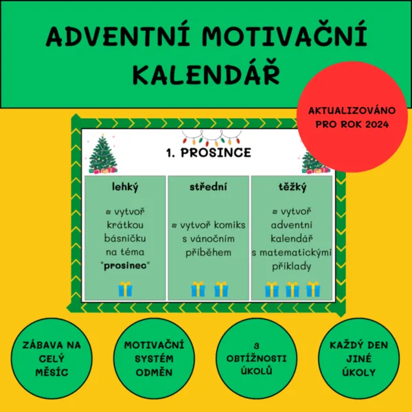 ADVENTNÍ MOTIVAČNÍ KALENDÁŘ 1