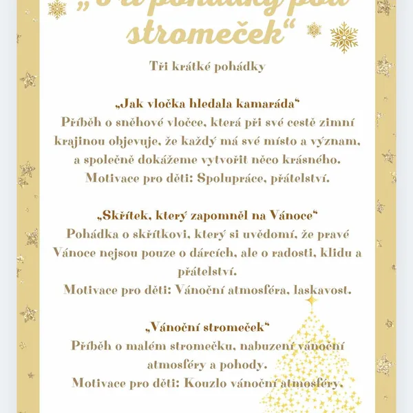 „Tři pohádky pod stromeček“ 1