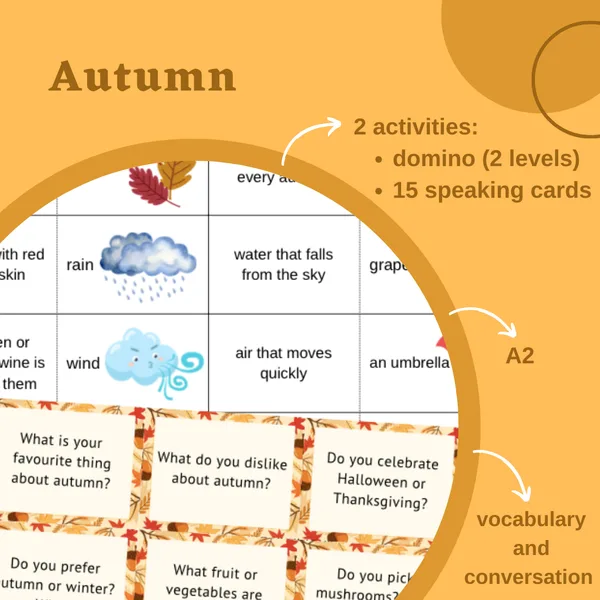 Autumn (domino, speaking cards) 1