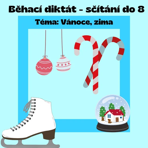 Běhací diktát - sčítání do 8 1