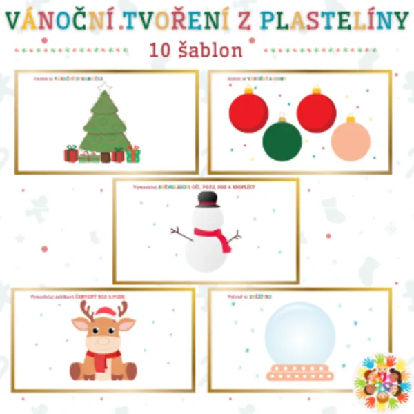 Vánoční tvoření z plastelíny 1