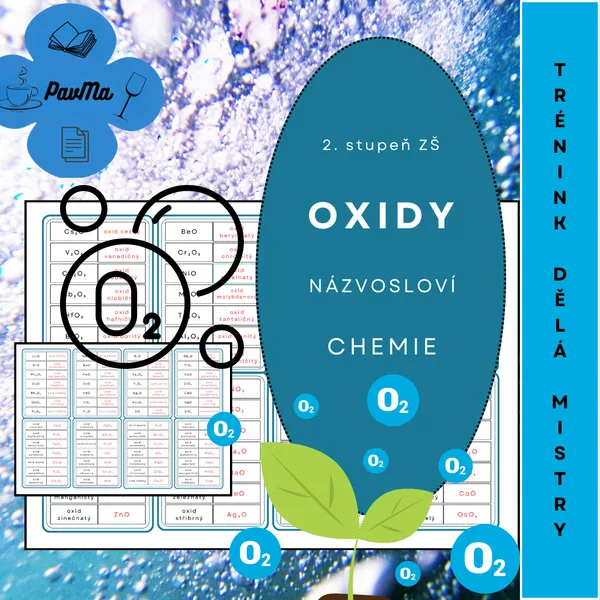 Oxidy: Testujeme a opakujeme názvosloví CHEMIE 1